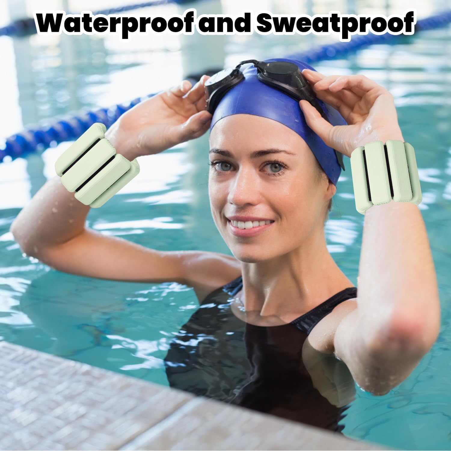 1lb & 2lb Adjustable Wrist Weights for Women & Men - Pair of Strength Training Arm Weights for Yoga, Dance, Aerobics, Running & Walking - Perfect for Home Workouts, Gym Training & Outdoor Fitness Activities