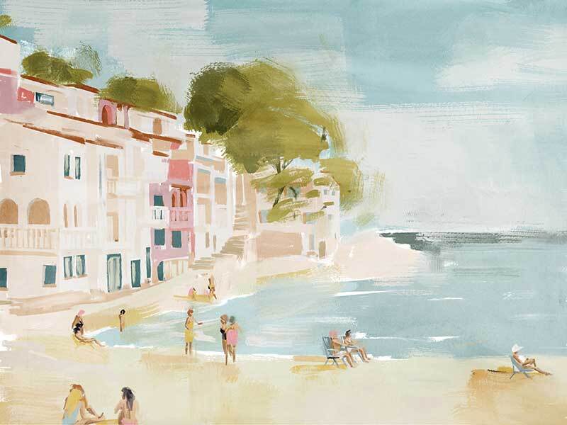 Beautiful Cassis Landscape Canvas Art Print - French Coastal Town Wall Decor for Living Room, Bedroom & Office