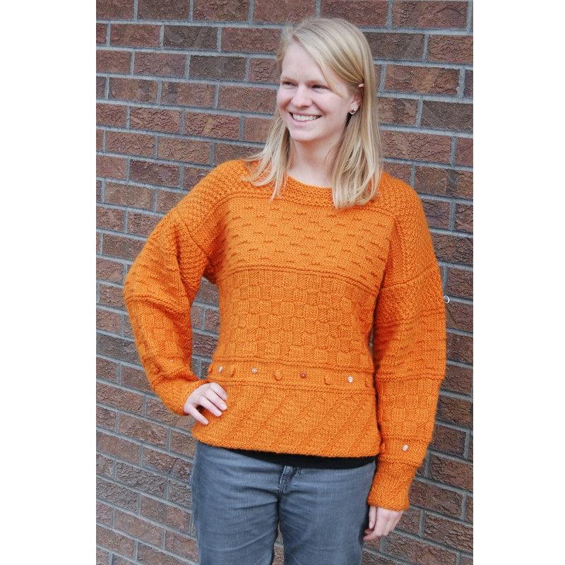 Easy Knit & Purl Sweater Pattern with Lamb's Pride Yarn - Perfect for Cozy Winter Wear & Handmade Gifts
