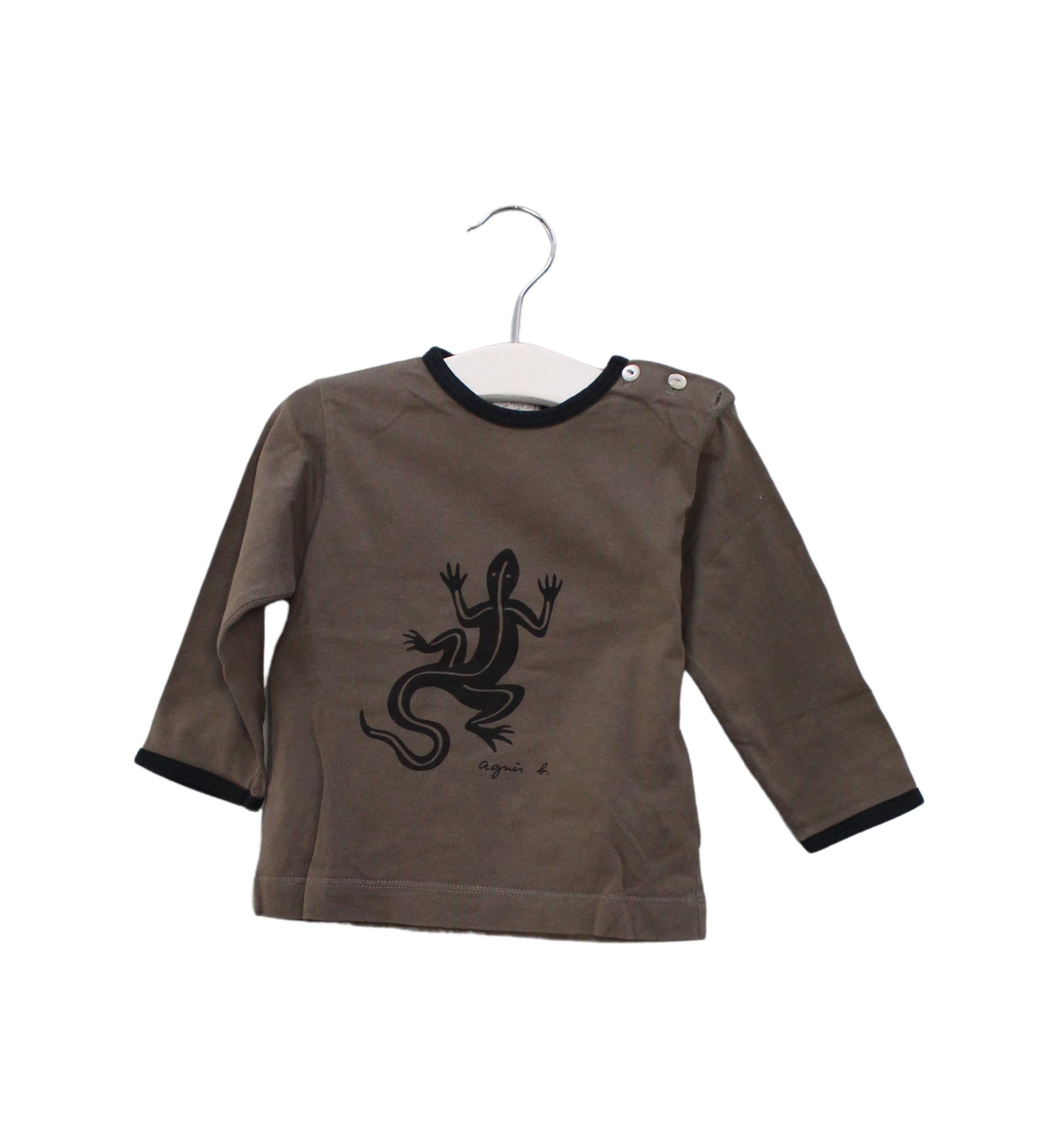 Agnes b. Long Sleeve Baby Top for Girls 12 Months - Soft Cotton Shirt for Infants, Perfect for Everyday Wear & Special Occasions