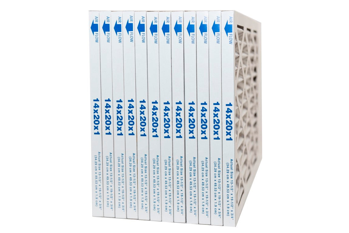 14x20x1 MERV 8 Pleated Air Filters - 12 Pack for HVAC Furnace & AC Units - Traps Dust, Pollen & Allergens - Perfect for Home, Office & Commercial Use