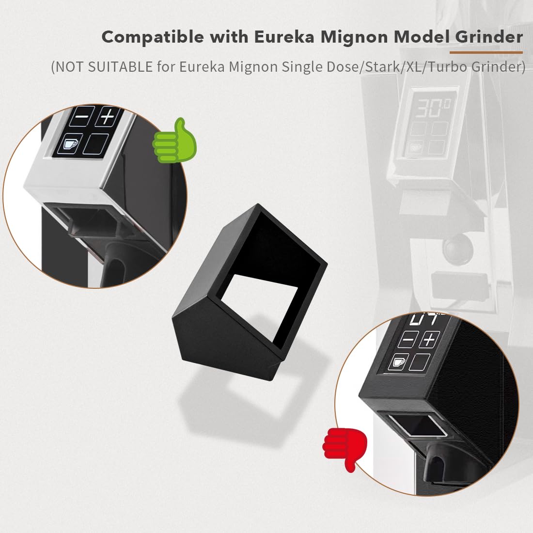 Premium Coffee Grinder Spout Funnel - 2 Pack Accessories for Eureka Mignon Espresso Grinder | Perfect for Barista & Home Brewing Coffee Stations