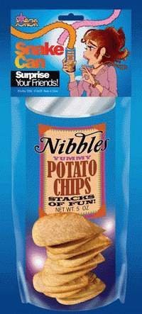 Bwacky Nibbles Yummy Potato Chips - Crunchy Snack in Fun Snake Can - Perfect for Parties, Movie Nights & On-the-Go Snacking