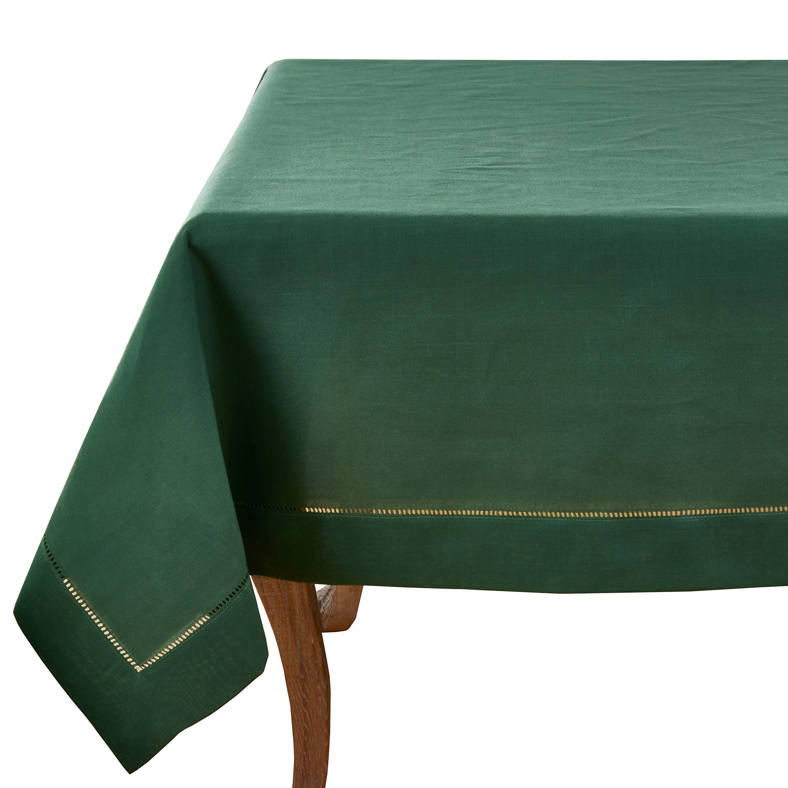 Fennco Classic Hemstitch Border Tablecloth - Navy Blue 70