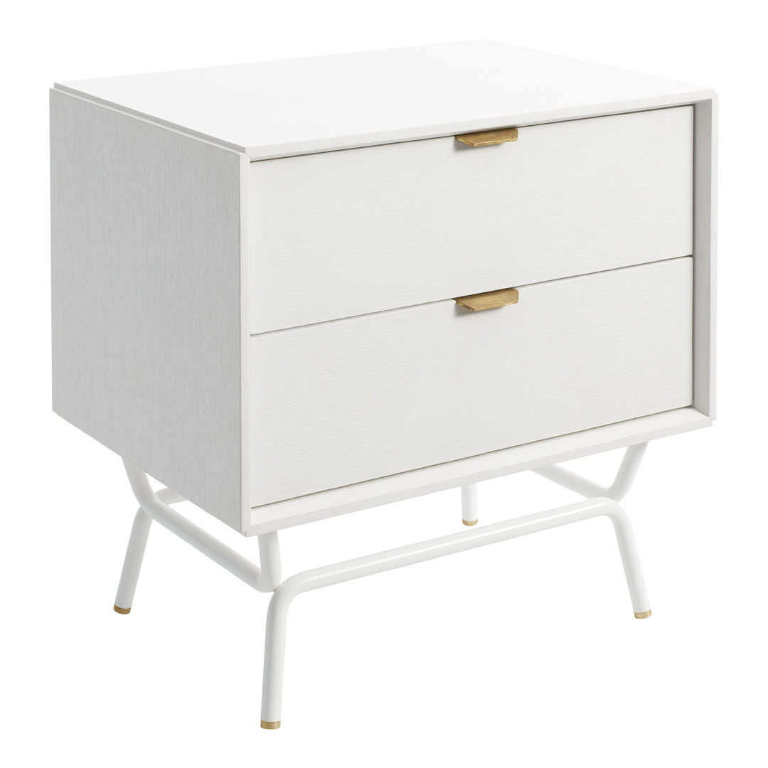 Modern Blu Dot Dang Nightstand - Minimalist Bedside Table with Storage Shelf | Perfect for Small Spaces, Bedrooms & Apartments