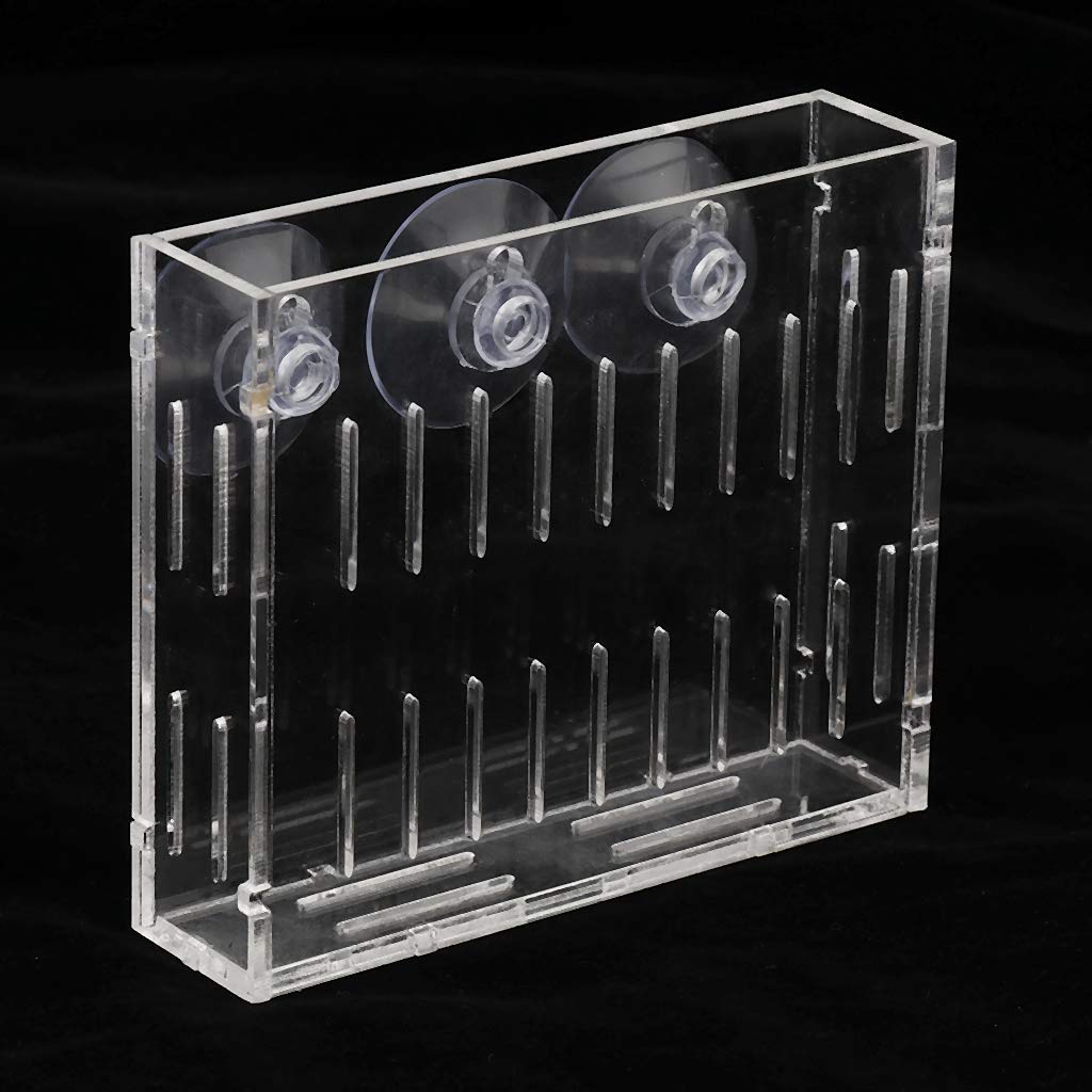 Clear Acrylic Aquatic Plant Cup Holder for Aquarium Fish Tank - Perfect for Live Plants, Moss, and Grass - Ideal for Aquascaping and Fish Tank Decor