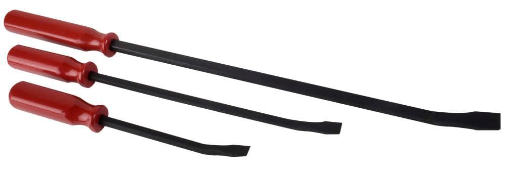 Sunex Tools 9803 Professional 3-Piece Pry Bar Set - Heavy Duty Steel Construction for Auto Repair, Construction & Demolition | Perfect for Mechanics, Contractors & DIY Projects