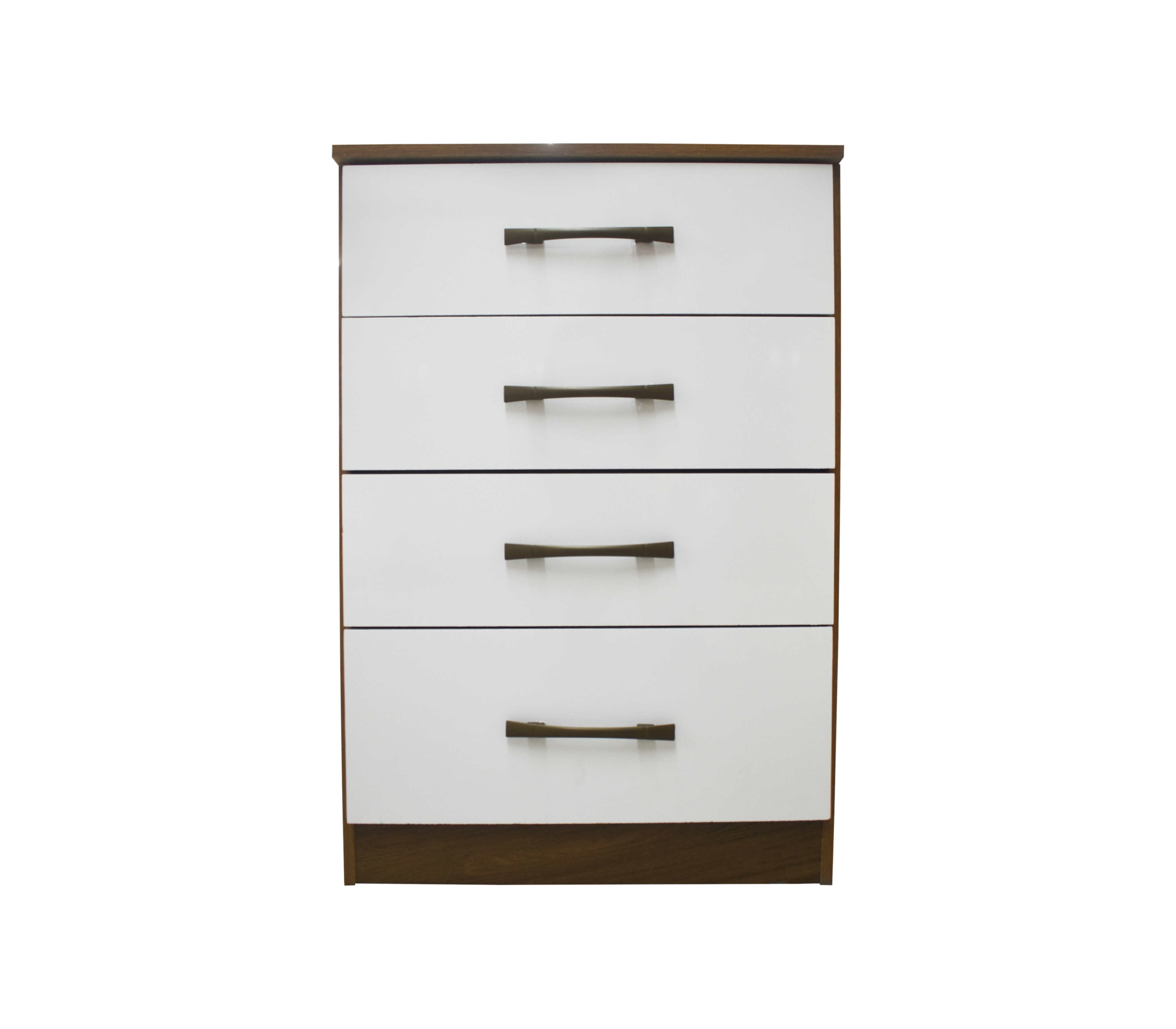 Gavetero MS913 4-Drawer Dresser in Natural/White 913026.4 by DJ Muebles - Perfect for Bedroom, Living Room, or Office Storage Organization
