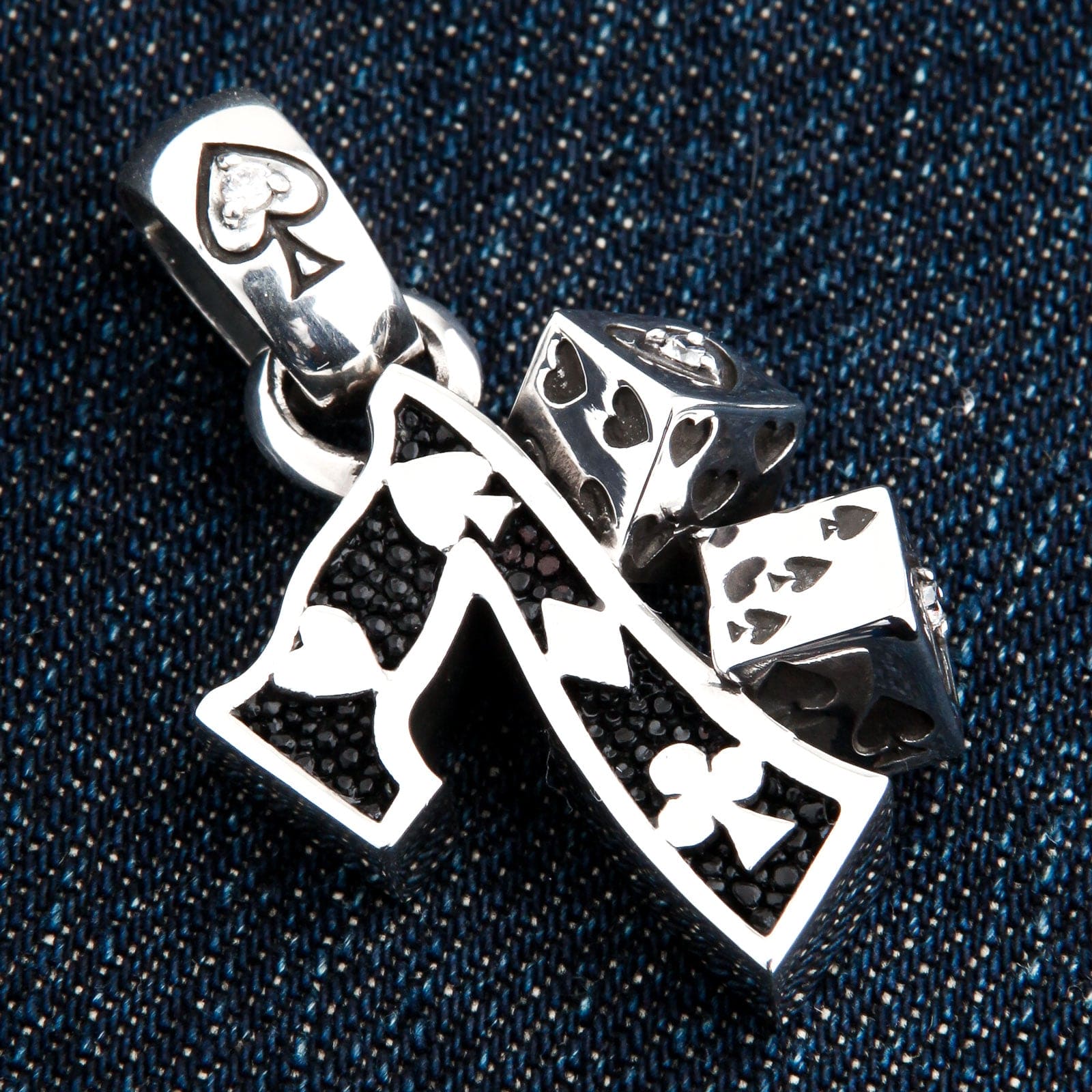 Number Seven Sterling Silver Biker Pendant Necklace for Men - Gothic Biker Jewelry Gift for Motorcycle Riders & Rock Music Fans