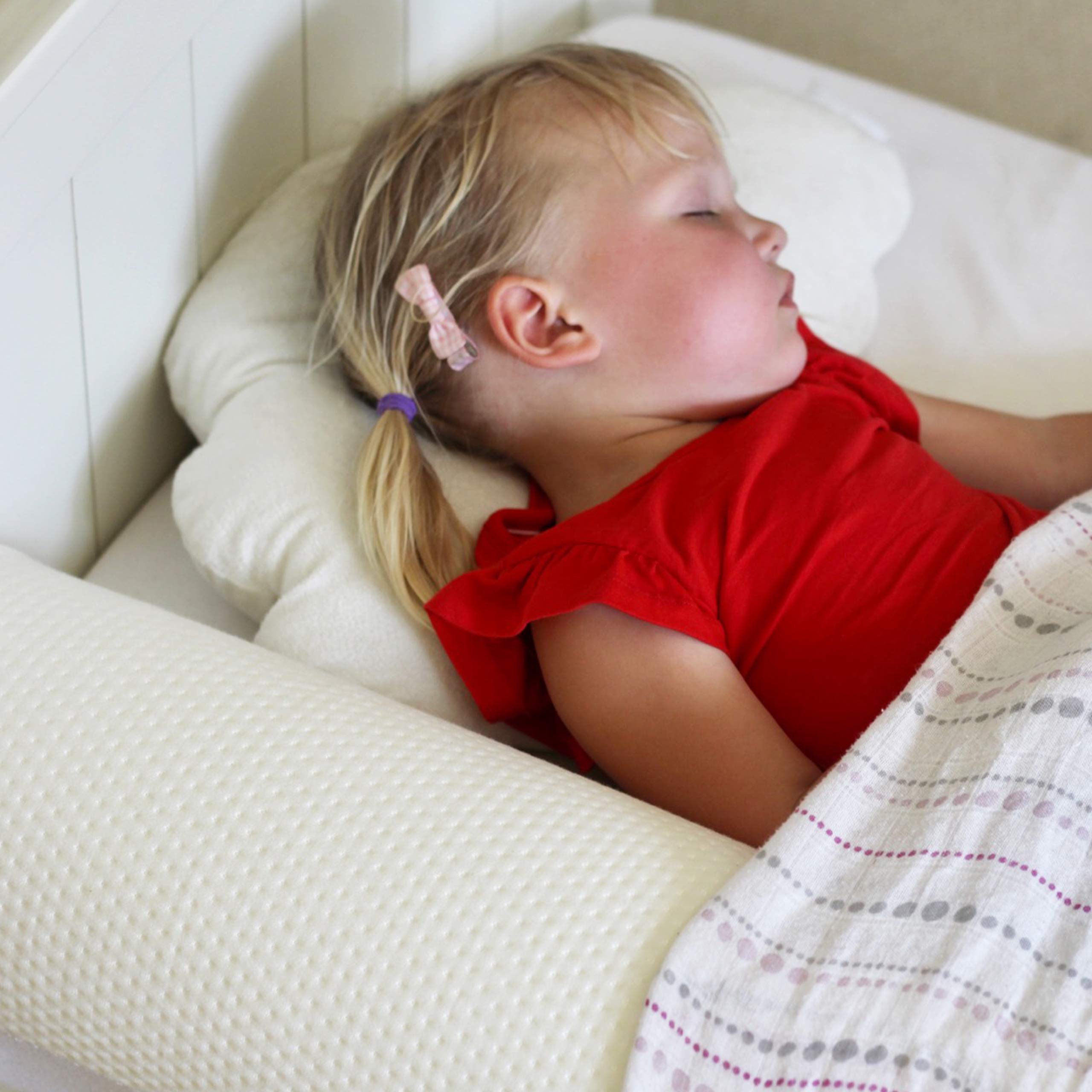 GoBobos Toddler Bed Bumper - Soft Foam Bed Guard Rail for Kids - Single Bed Safety Rail - UK Brand - Perfect for Toddler Beds, Daycare & Nursery Safety