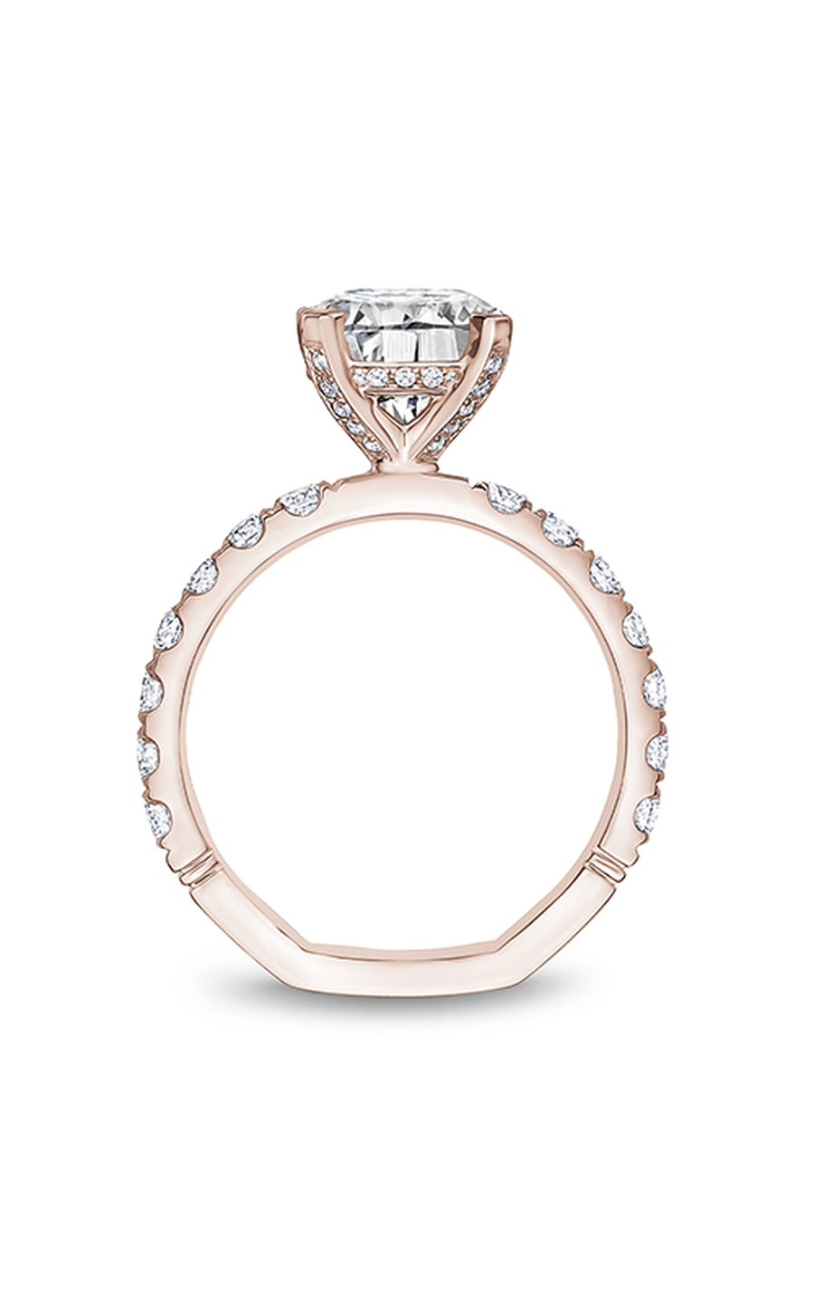 Noam Carver Atelier A012 01RA Diamond Engagement Ring - 14K White Gold Wedding Band for Women, Perfect Proposal Gift & Anniversary Jewelry