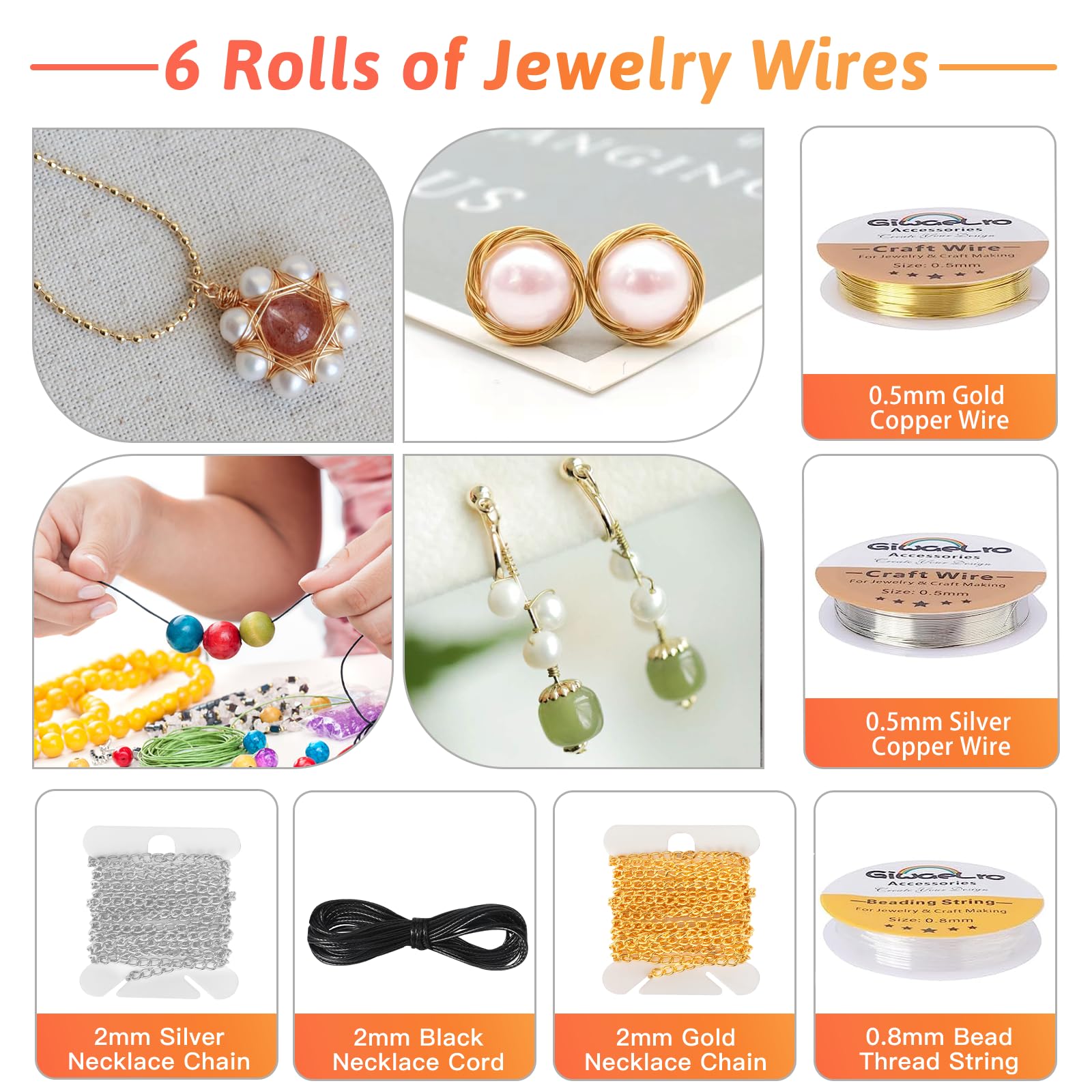 Premium Jewelry Making Kit for Adults - Complete DIY Jewelry Supplies with Pliers, Wires, Findings, Necklace Chains, Magnifier & Storage Bag (Black) - Perfect for Beading, Crafting, Wire Wrapping & Gift Making