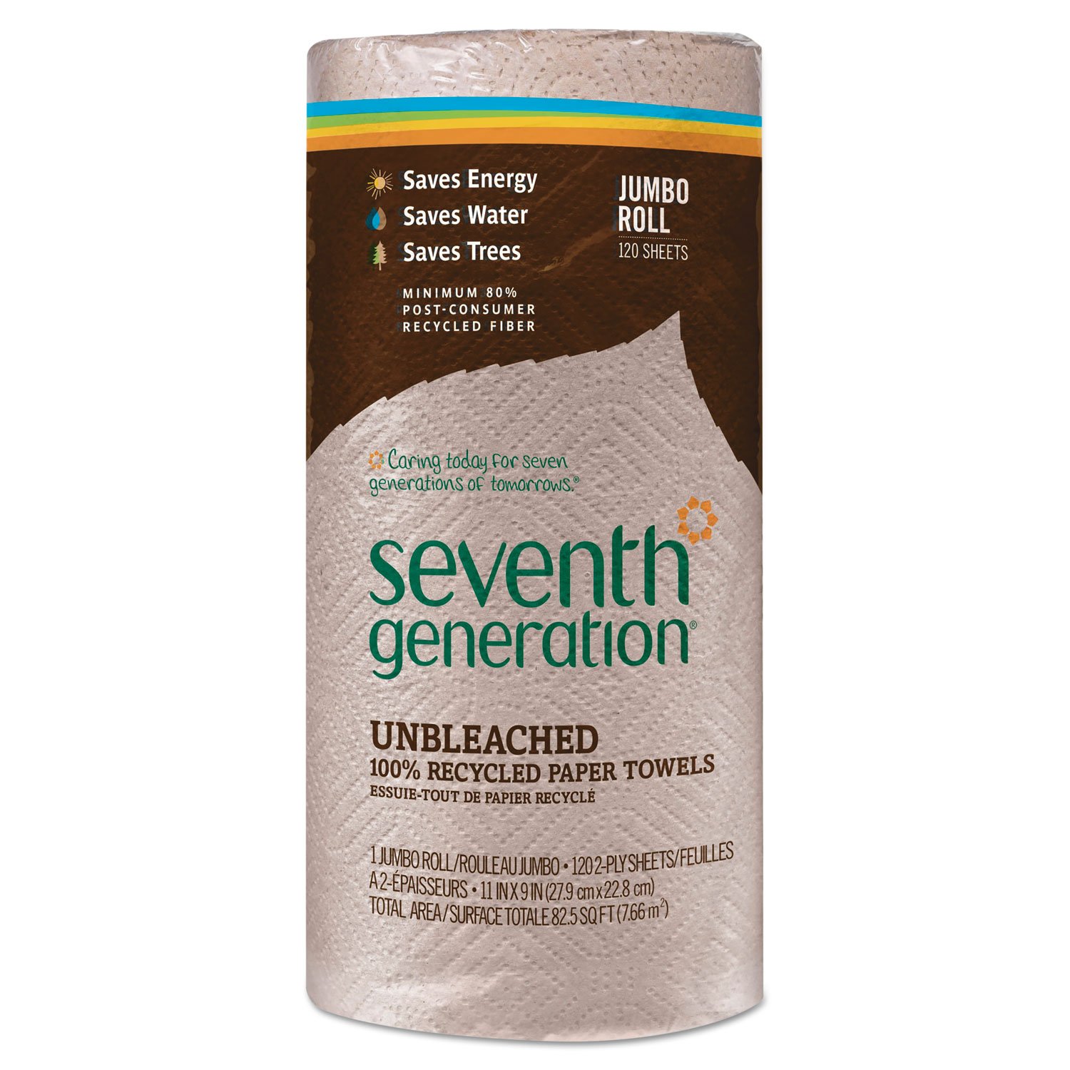 Seventh Generation Natural Unbleached 100% Recycled Paper Towels - 11