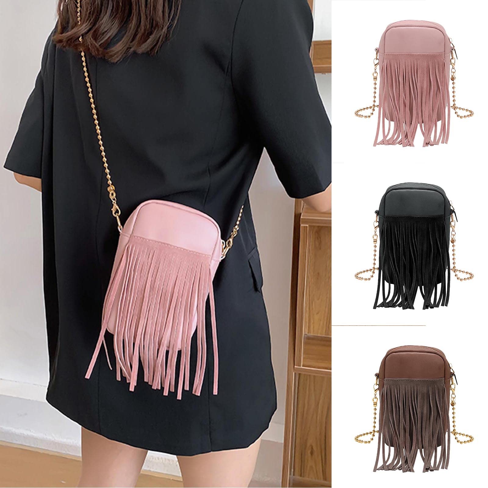 Stylish Women's Leather Crossbody Satchel Bag - Classic Small Messenger Purse with Chain Strap | Perfect for Work, Travel & Everyday Use