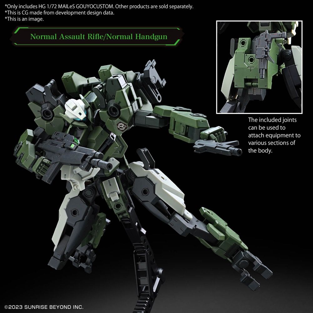 Bandai HG 1/72 Scale Kyoukai Senki AMAIM MAILeS Gouyo Custom Model Kit - Perfect for Anime Collectors & Mecha Enthusiasts - Great for Display, Gifts, and DIY Building Projects