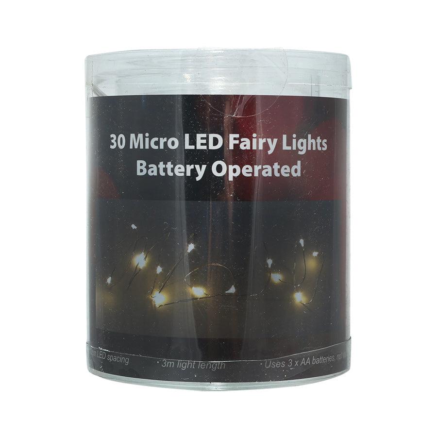 30 LED Dewdrop String Lights - 3M Warm White & Silver Fairy Lights for Bedroom, Wedding, Party, and Outdoor Decor