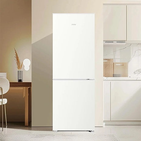 Haier BCD-180LHC200GL 180L 2-Door White Mini Fridge - Compact Refrigerator for Dorm, Office & Small Apartment - Energy Efficient with 2-Year Warranty