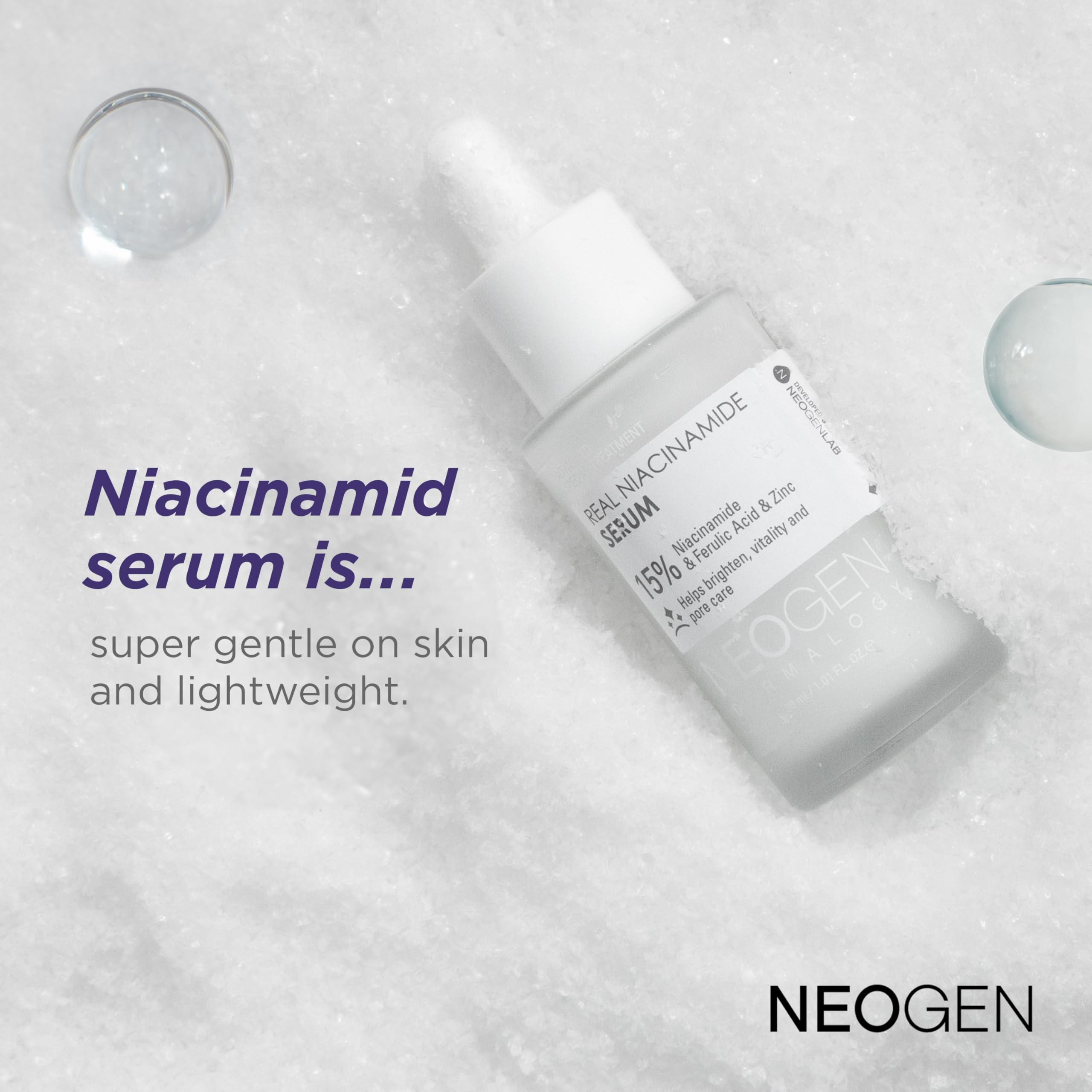 NEOGEN DERMALOGY 15% Niacinamide Serum - Pore Minimizer & Dark Spot Corrector for Hydrated Skin | Korean Skincare