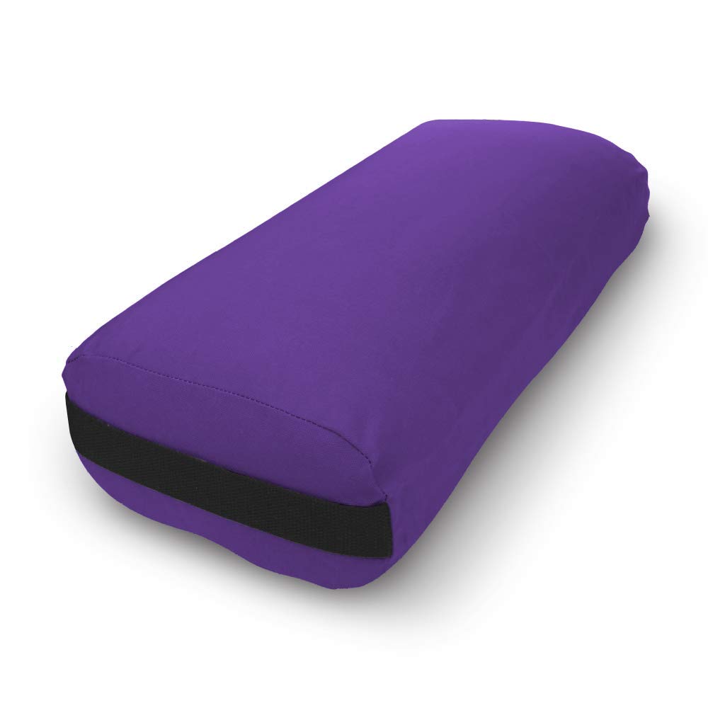 Eco-Friendly Yoga Bolster for Meditation & Support - USA-Made Round or Rectangular Cotton Cushion - Perfect for Yoga, Pilates, and Relaxation at Home or Studio