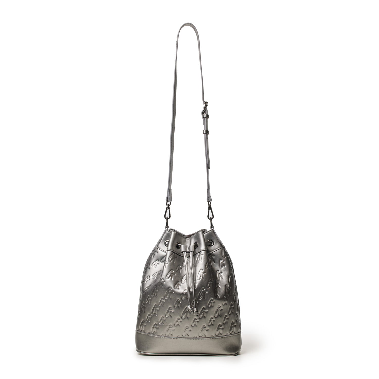 Large Monogram Bucket Bag in Platinum - Stylish & Spacious Tote for Women, Perfect for Work, Travel & Everyday Use