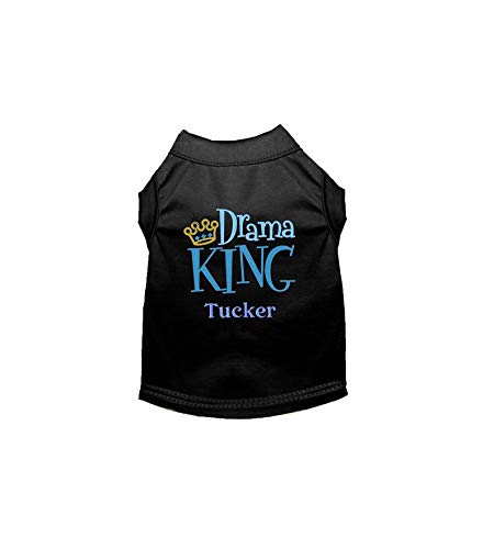 Personalized Drama King Dog Shirt for Small Dogs & Puppies - Cute Boy Dog Outfit for Special Occasions & Photo Shoots