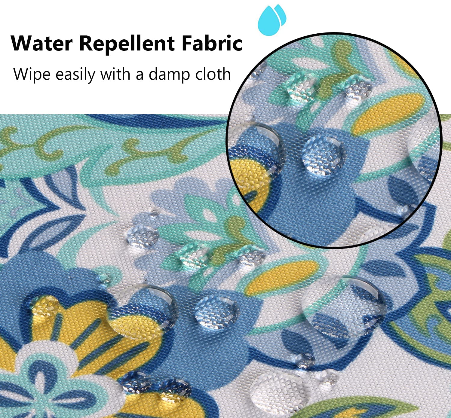 EHouseHome Washable UV Resistant Patio Chair Cushion Covers - Waterproof Outdoor Furniture Slipcovers (24