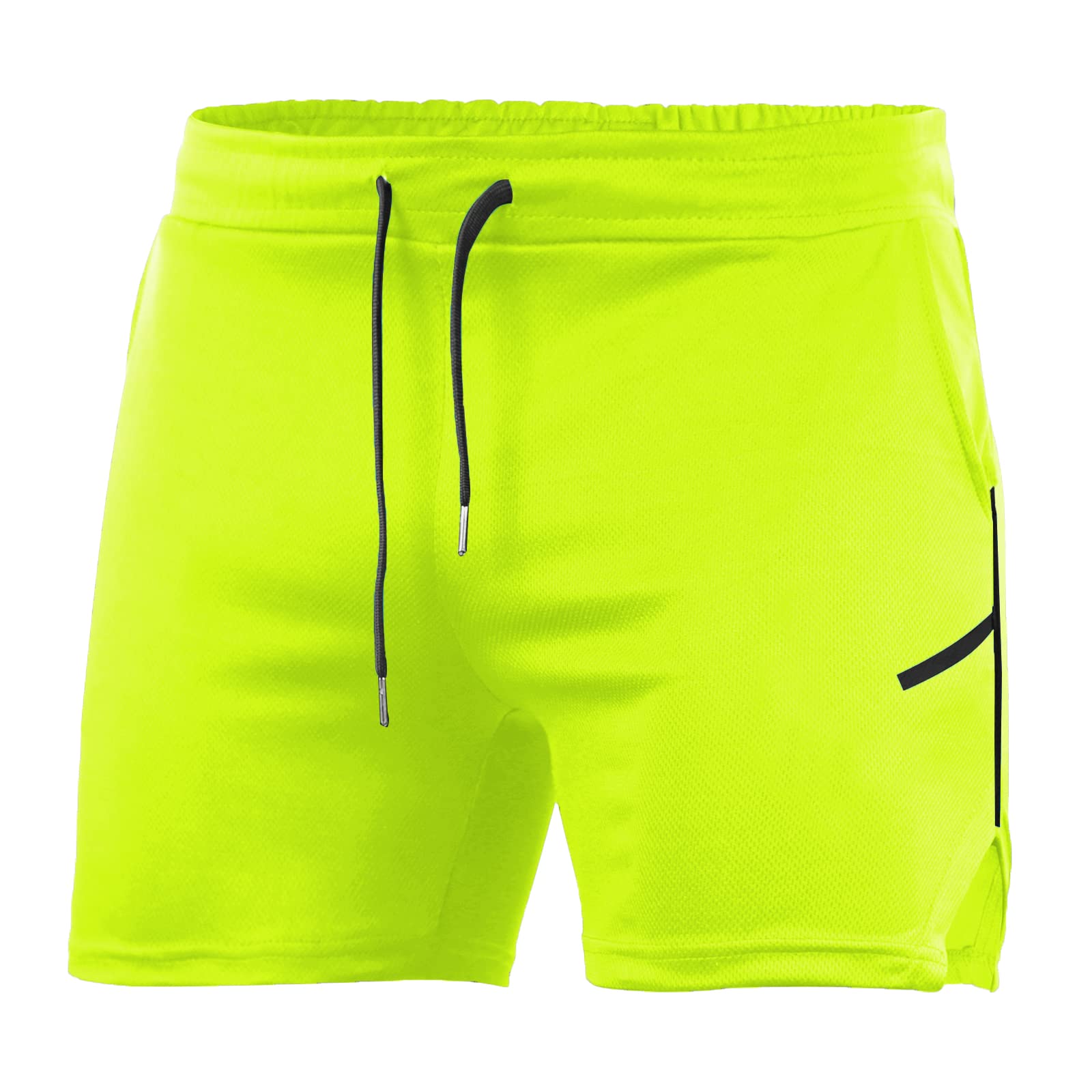CE Men's Lightweight Workout Running Shorts with Zipper Pockets - Breathable Athletic Gym Shorts for Jogging, Training & Outdoor Activities