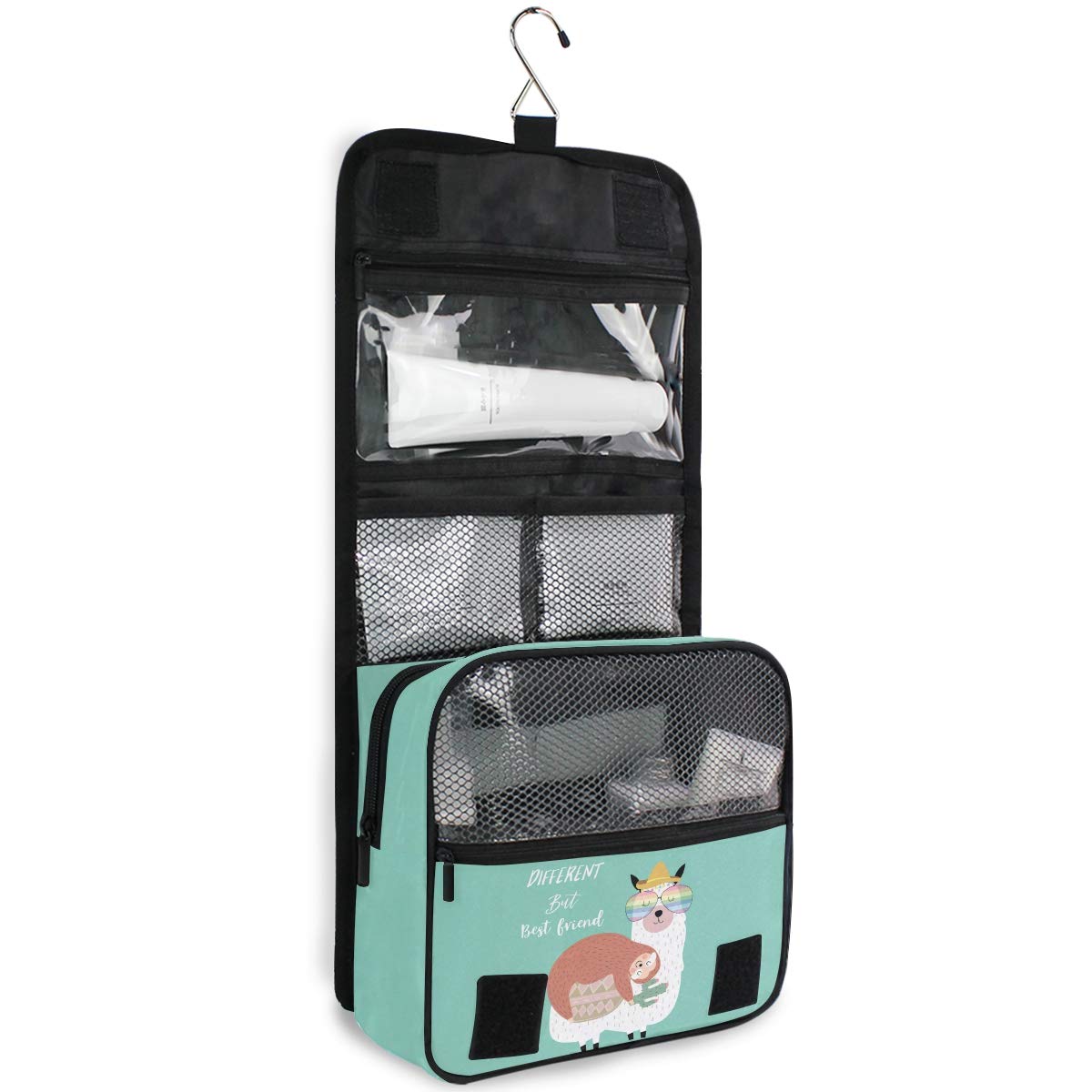 Cute Sloth Travel Toiletry Bag - Waterproof Cosmetic Pouch for Women & Girls - Perfect for Showers & Vacations