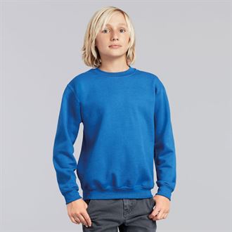 Gildan Heavy Blend Youth Crew Neck Sweatshirt - Unisex Cotton Pullover for Boys & Girls - Perfect for School, Sports, and Casual Wear