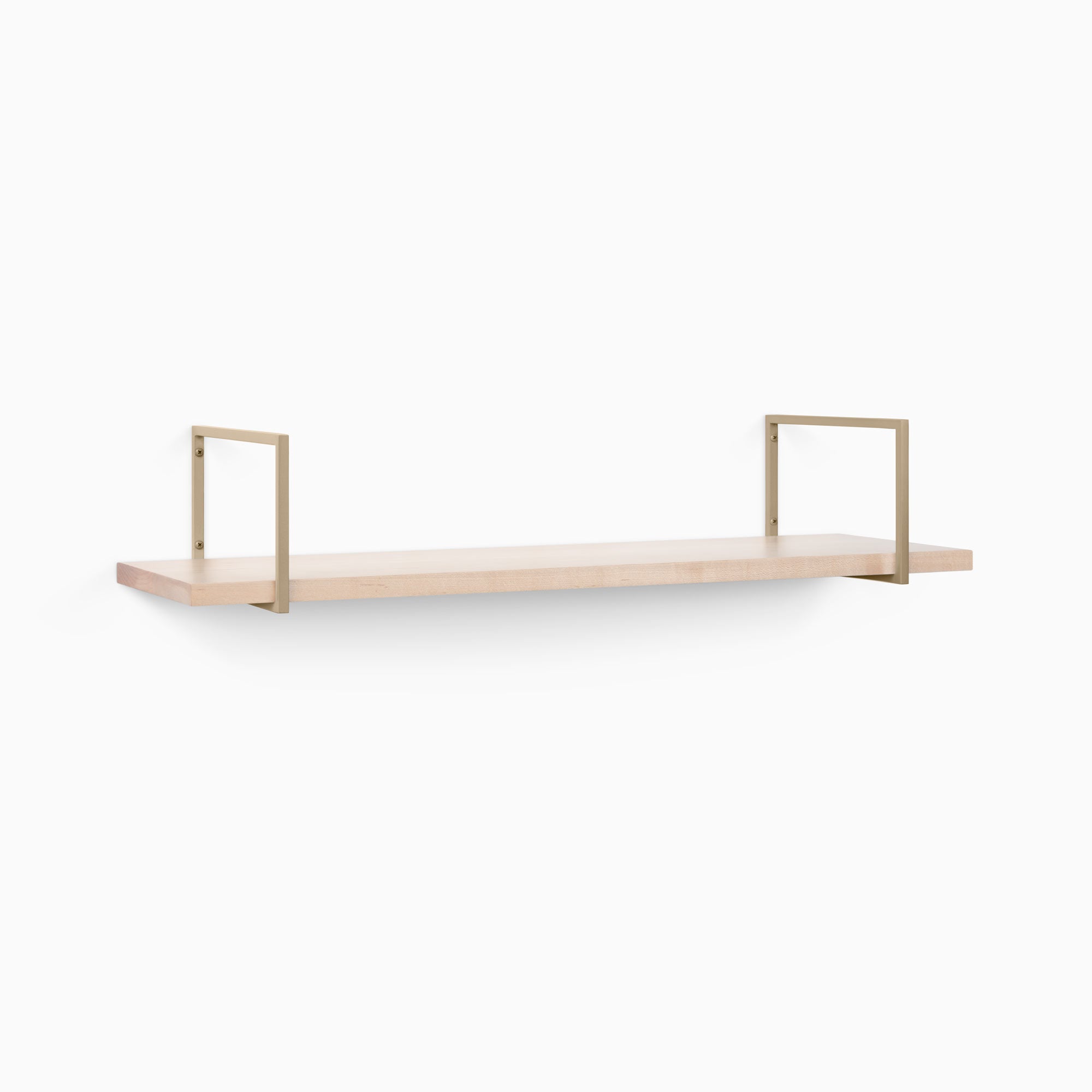 Bart Maple Wood Wall Shelf - Rustic Floating Shelf for Living Room, Bedroom & Kitchen Decor - Perfect for Displaying Books, Plants & Home Accessories