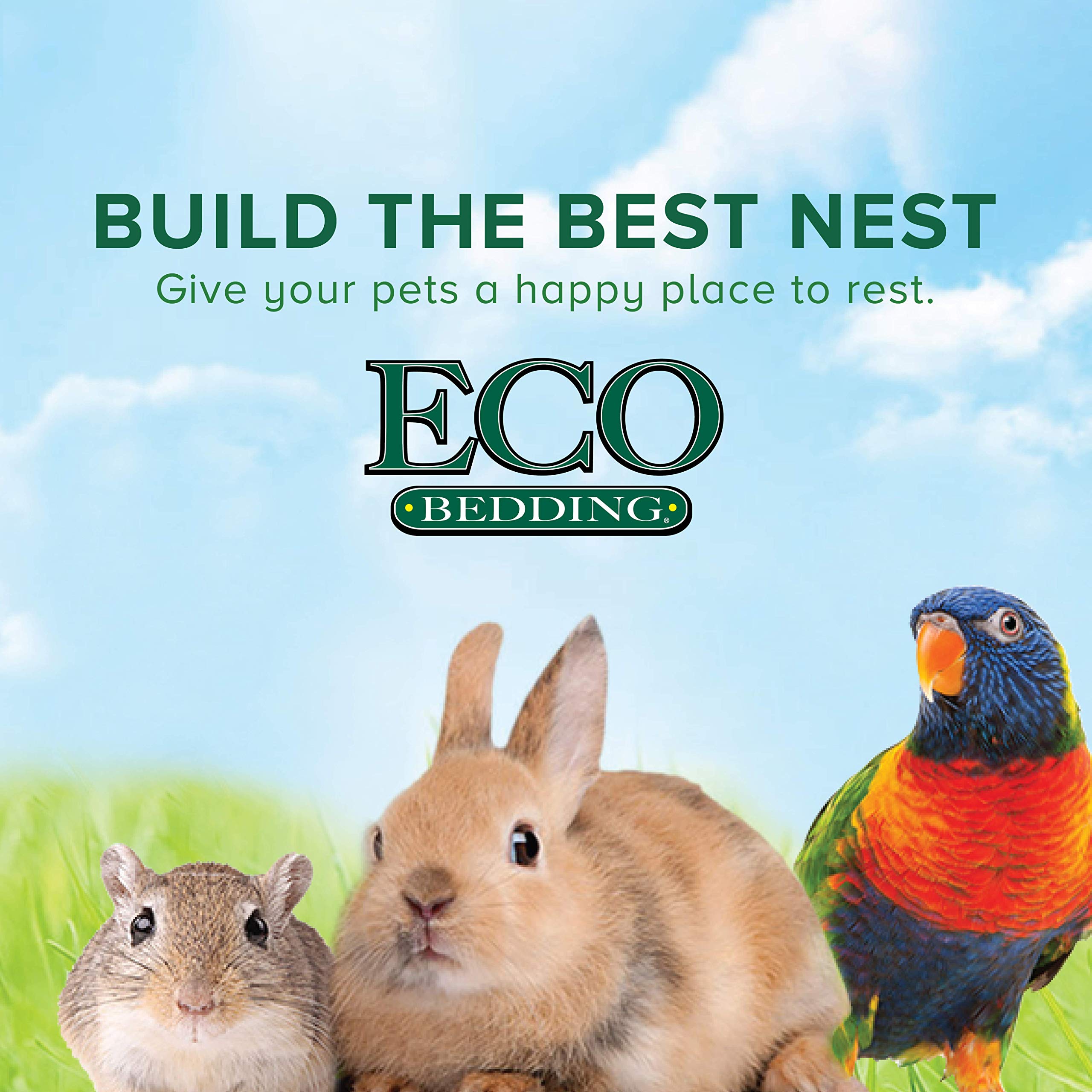 ECO BEDDING 99% Dust Free Paper Bedding for Small Pets & Birds - Pink, 60L | Safe & Soft Hamster, Guinea Pig, Rabbit Cage Liner | Perfect for Nesting, Burrowing & Odor Control