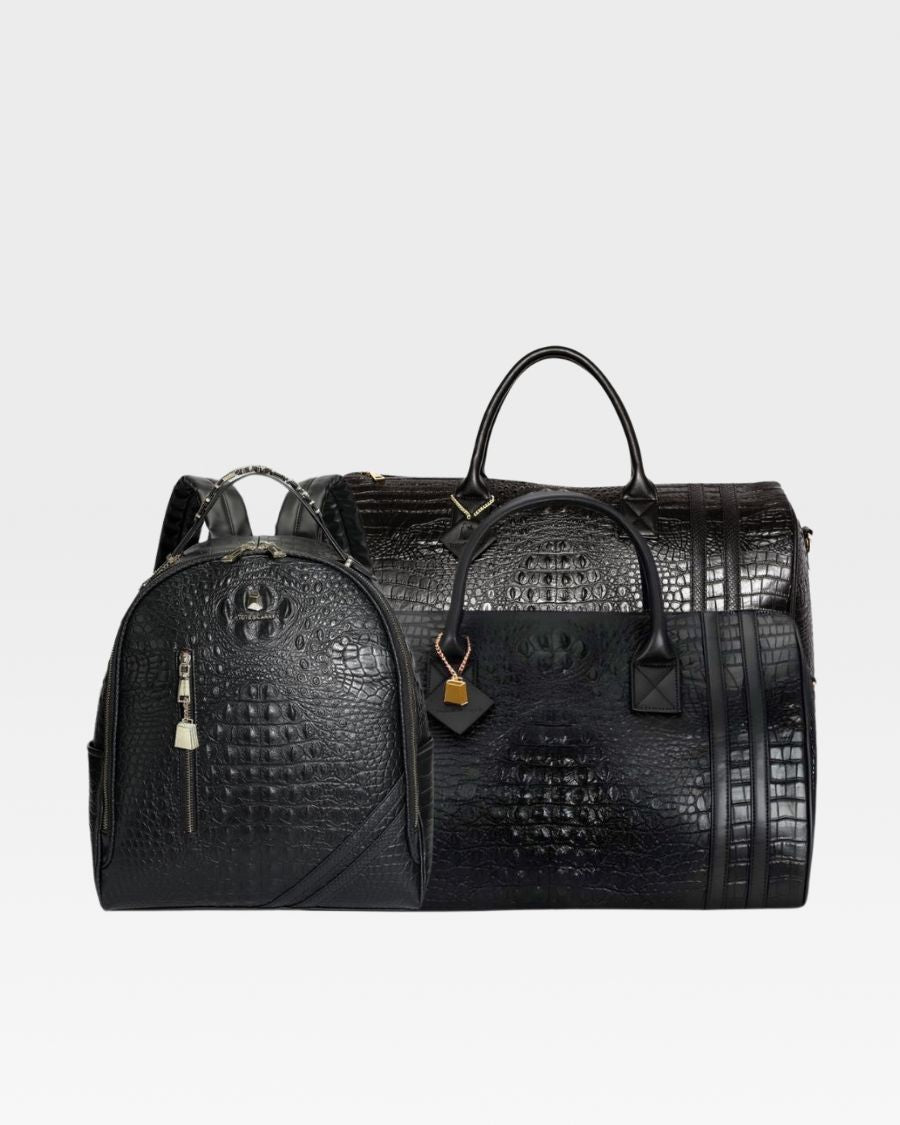 Apollo 2 BFF Travel Set - Premium Black Luggage & Carry-On Bag for Women | Perfect for Weekend Getaways, Business Trips & Airplane Travel