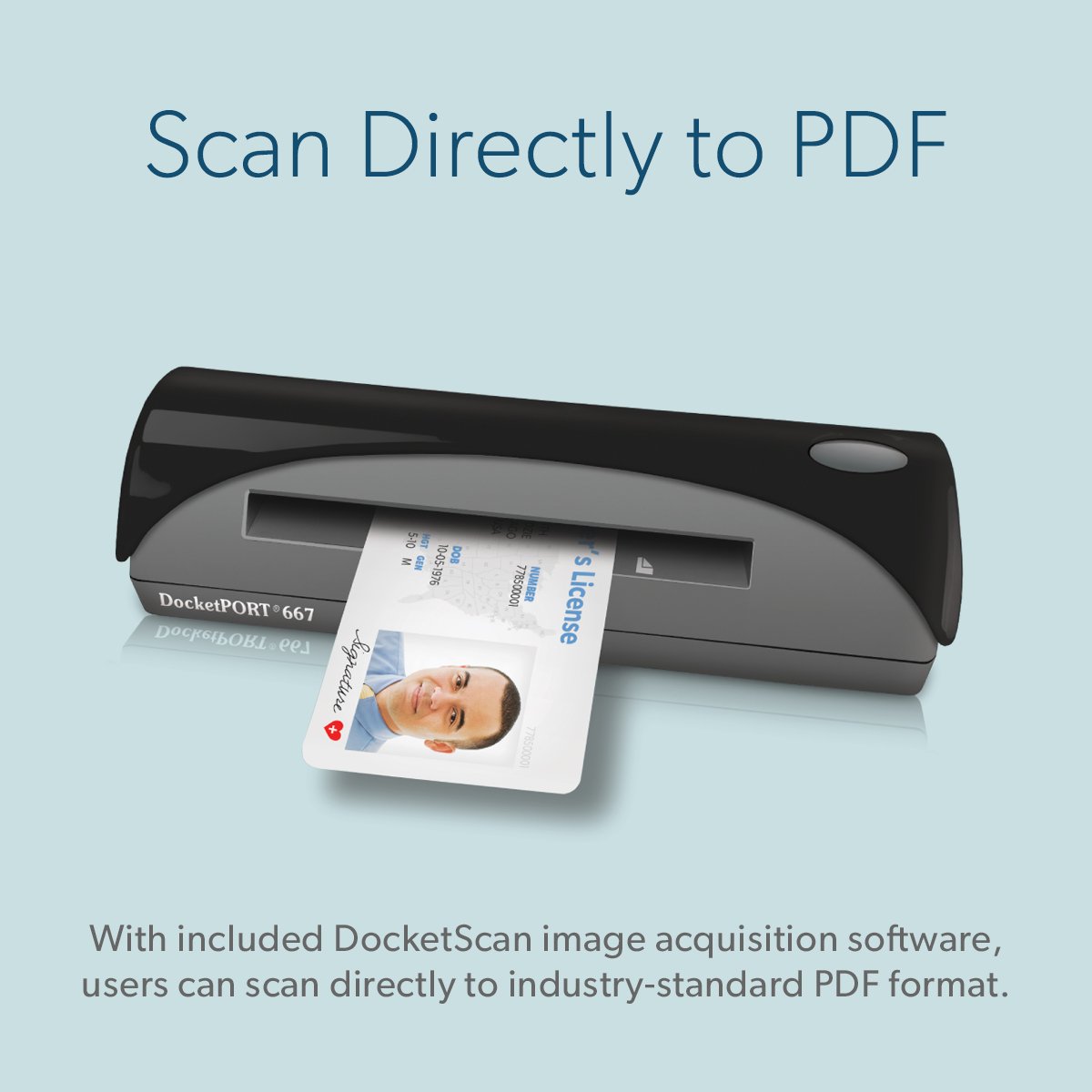 667 Simplex Business Card Scanner (DP667) with DocketSCAN Software - Fast Digital Contact Management for Offices, Events & Networking Professionals