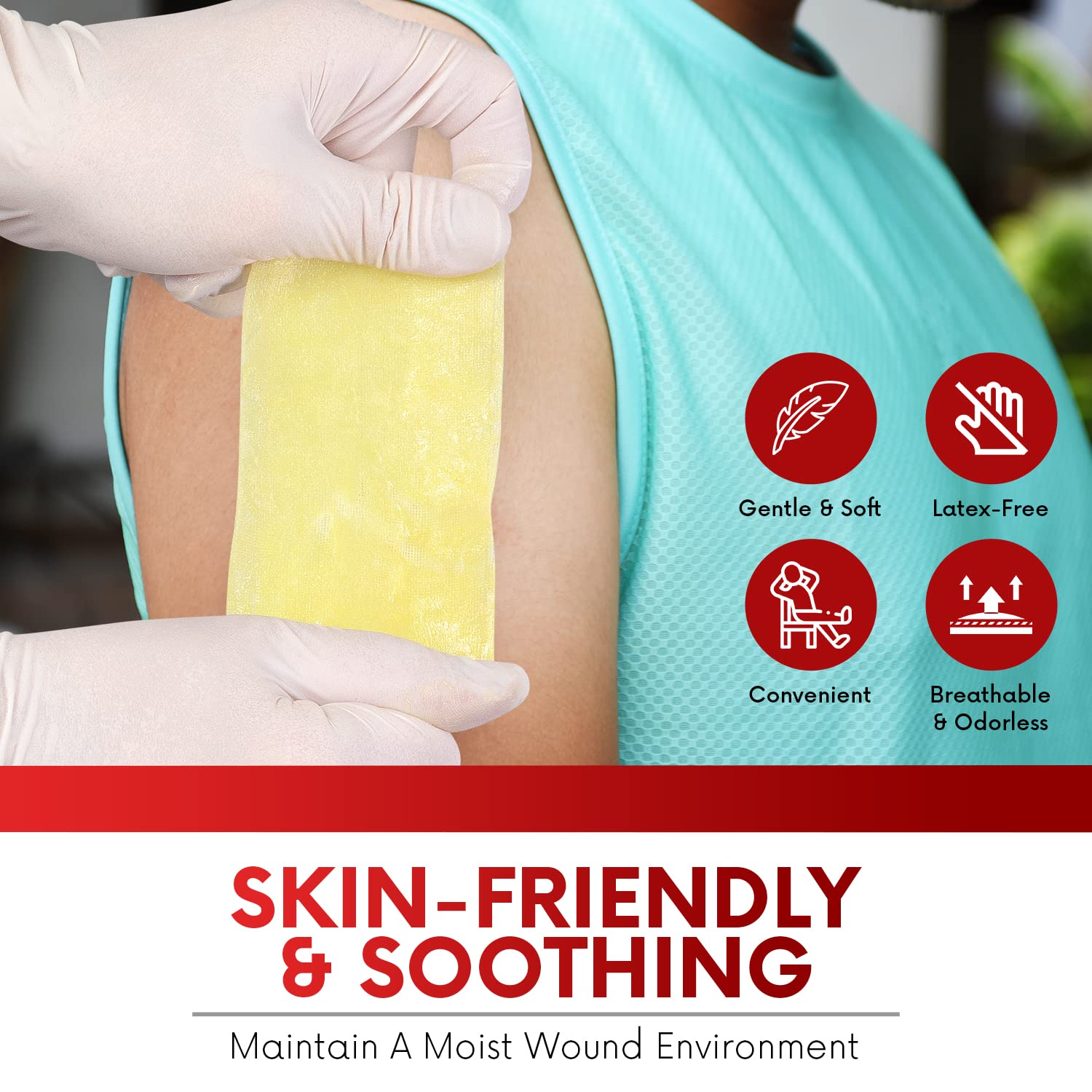 HEALQU Xeroform Petrolatum Dressing 5x9 Inch - Box of 25 Sterile Vaseline Gauze Strips with 3% Bismuth Tribromophenate - Occlusive Wound Dressing for Burns, Cuts, Lacerations & Skin Grafts - First Aid Essential for Home, Hospital & Emergency Care