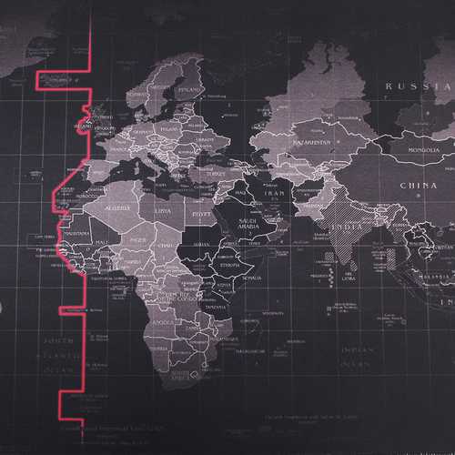 800x400x4mm Large Non-Slip Laptop Keyboard Pad with World Map Design - Perfect for Office, Gaming & Home Computer Desks