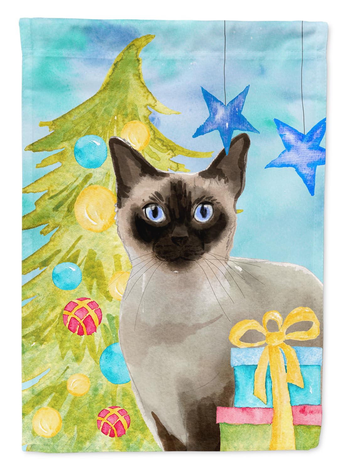 Caroline's Treasures CK3129GF Siamese Cat Garden Flag - Decorative Outdoor Yard Banner for Mailbox, Patio, Flower Beds - Vibrant Multicolor Design Perfect for Seasonal Home Decor & Garden Landscaping