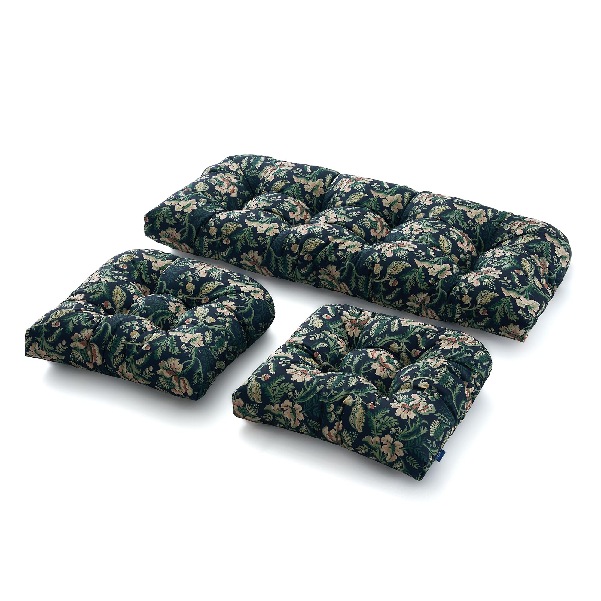 BLISSWALK 3-Piece Outdoor Loveseat Cushion Set - 44