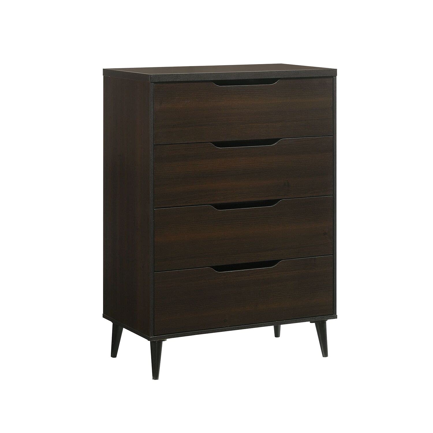 Picket House Furnishings Cohen 4-Drawer Chest in Espresso Finish - Solid Wood Dresser for Bedroom Storage & Organization, Perfect for Master Bedroom, Guest Room or Nursery