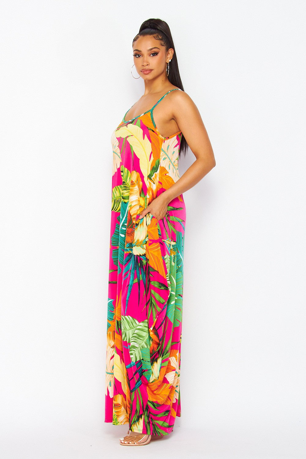 Moana Maxi Shirt Dress for Women - Flowy Hawaiian Print Beach Cover Up, Summer Vacation Outfit, Perfect for Pool Party, Resort Wear and Tropical Getaways