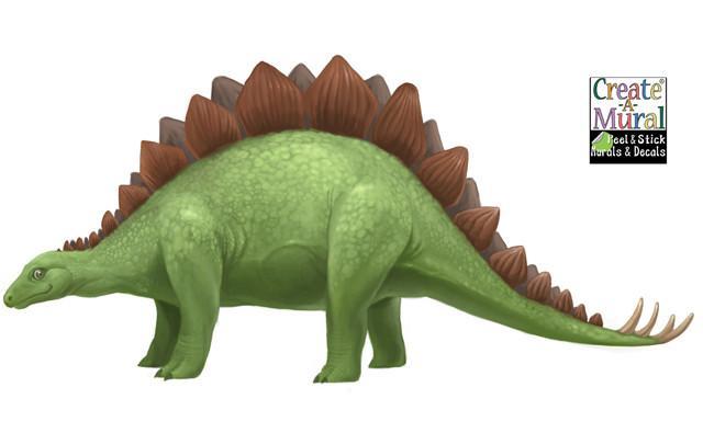 Stegosaurus Dinosaur Wall Decal Stickers - Removable Vinyl Dinosaur Decor for Kids Room, Nursery, Classroom | Perfect for Jurassic Themed Parties & Dinosaur Lovers