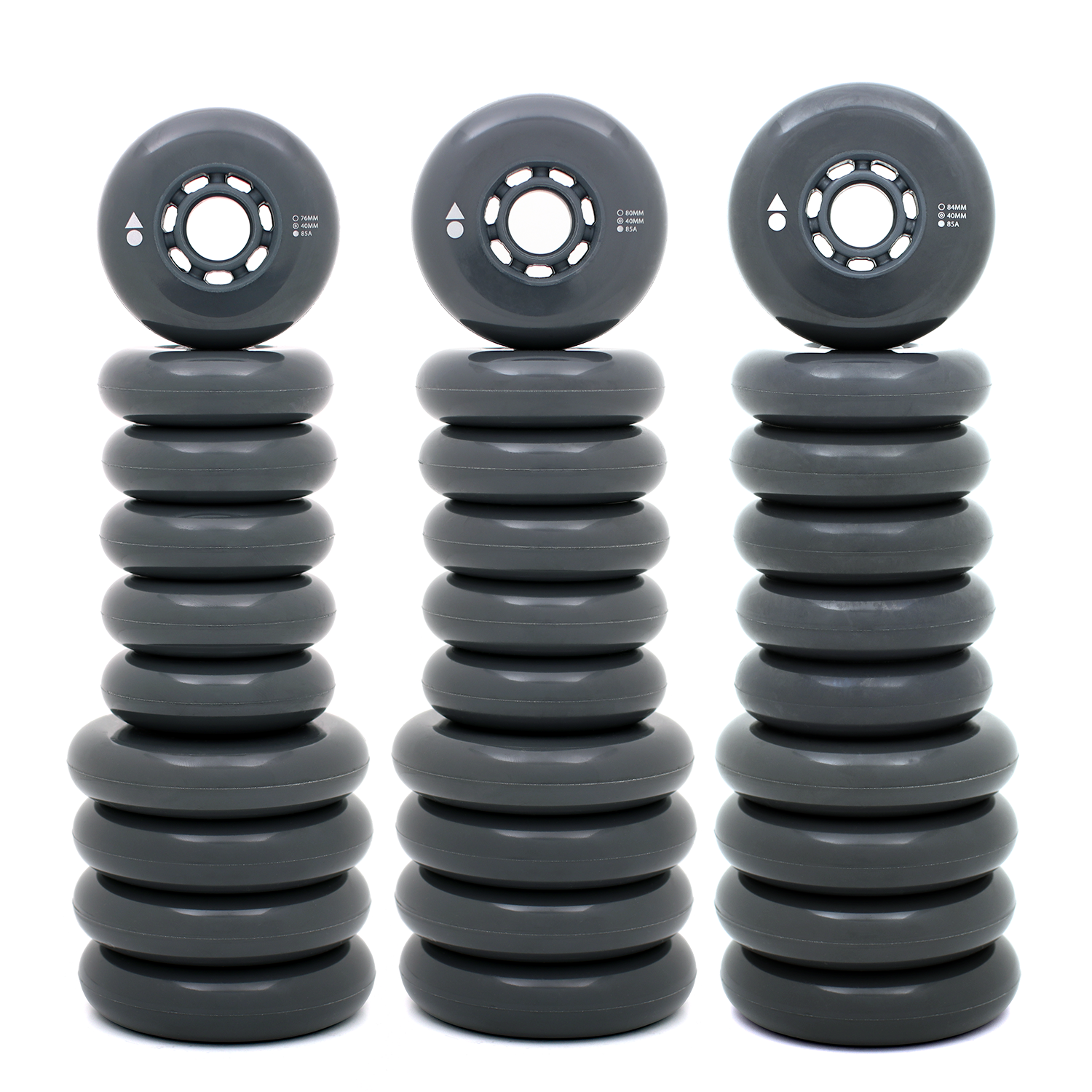 Wizard Advanced Wheels (10 Pack) - Premium Replacement Caster Wheels for Furniture, Carts & Equipment - Smooth Rolling & Durable for Home, Office & Workshop Use