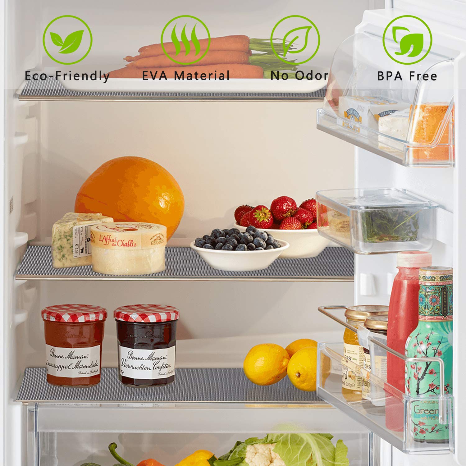 HooTown Non-Adhesive EVA Shelf Liners 11.8