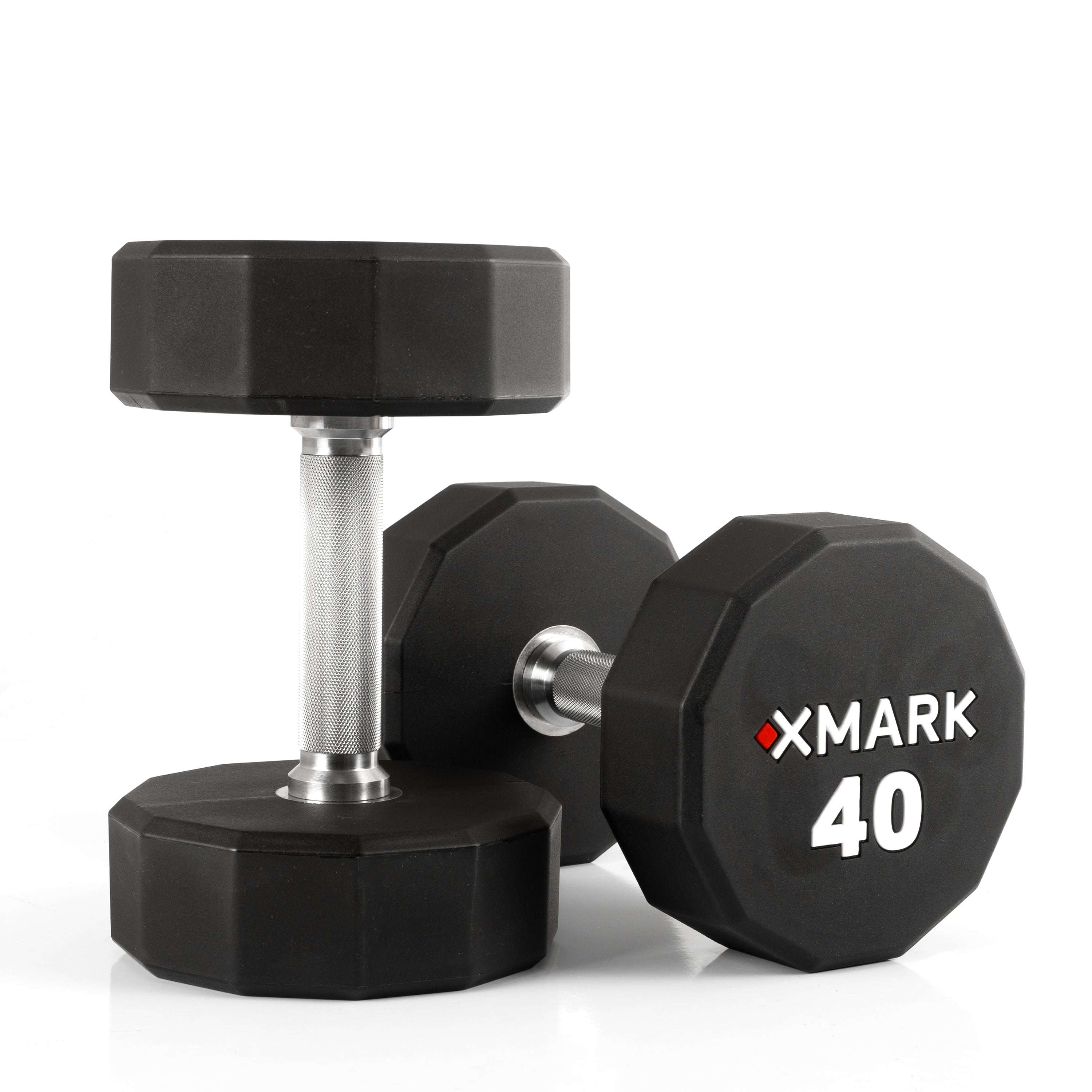 Premium 12-Sided Commercial Urethane Dumbbells (5-75 lb Pairs) - Heavy Duty Gym Equipment for Home & Professional Workouts