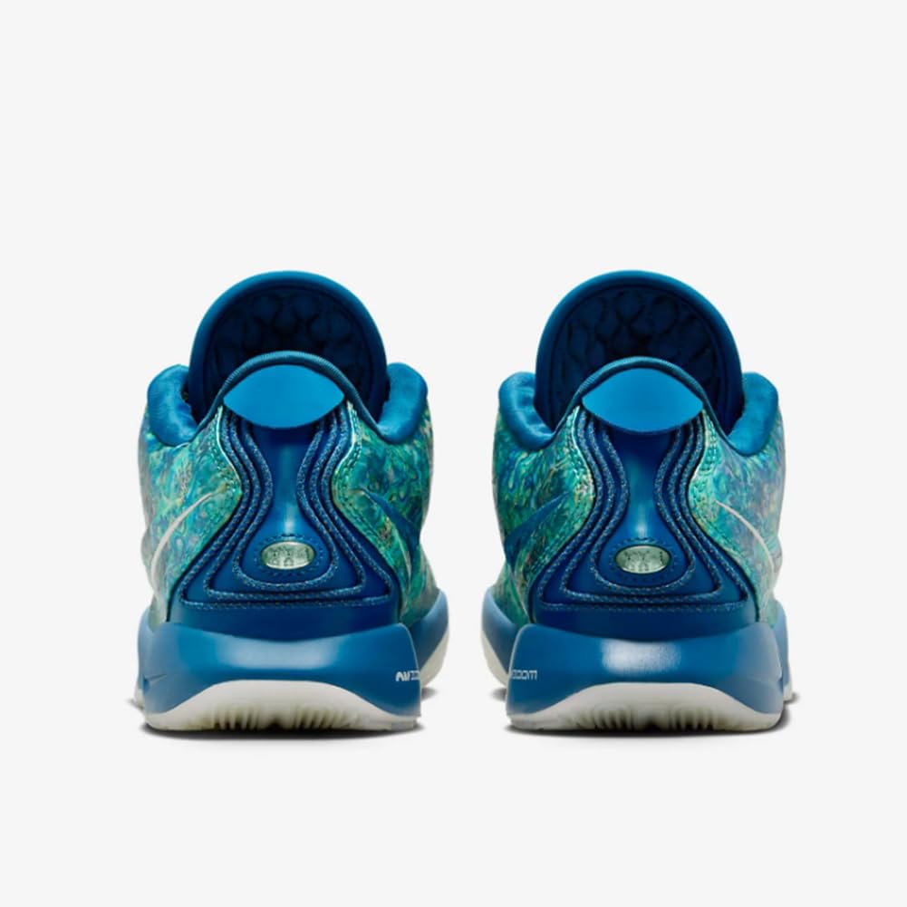 Nike LeBron XXI Men's Basketball Shoes - Size 11.5 | Industrial Blue/Photon Dust/Emerald Rise/Metallic Silver | High-Performance Court Shoes for Basketball Training & Games (FN0708-400)