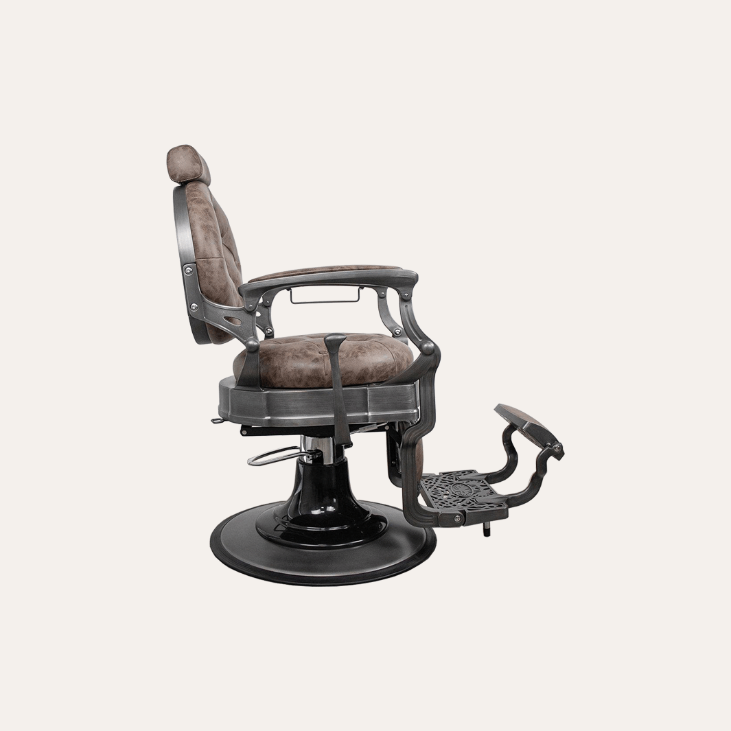 Professional Barber Chair for Salon & Home Use - Heavy Duty Hydraulic Styling Chair with Adjustable Height & Reclining Backrest - Perfect for Haircuts, Shaves & Styling