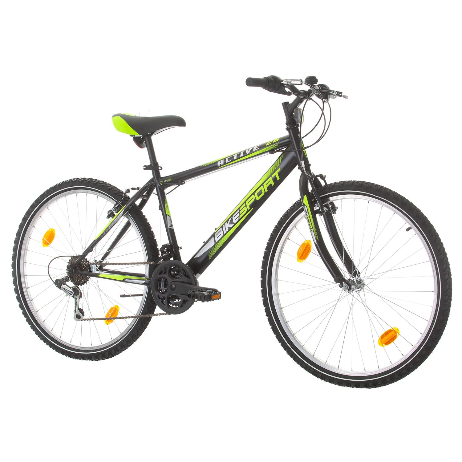 Bikesport Active 26 Inch 18-Speed Mountain Bike for Men & Boys - Ideal for Heights 155-170cm | Perfect for Trail Riding, Commuting & Outdoor Adventures