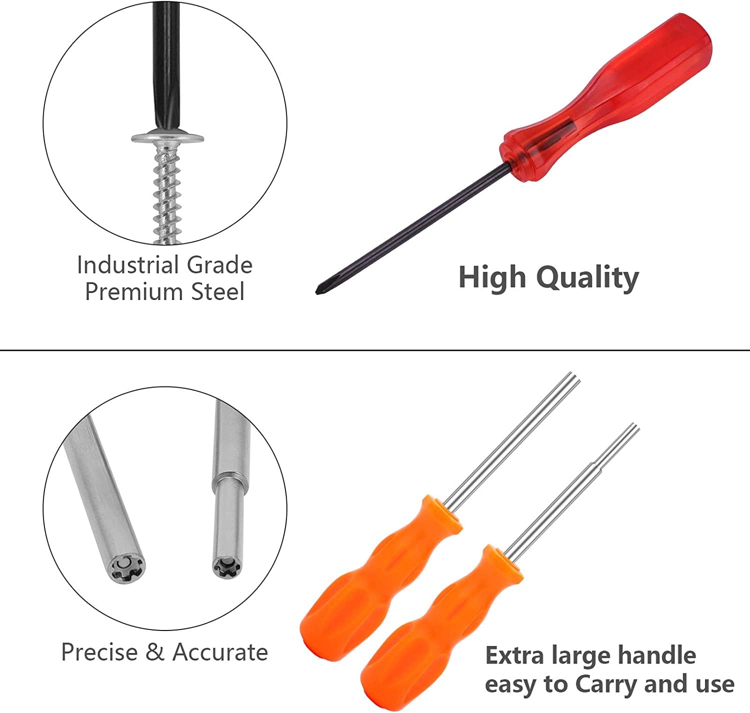 Okutani 3-Pack Gamebit Security Screwdriver Set - 3.8mm & 4.5mm Gamebit + 2.5mm Triwing Screwdriver for Nintendo SNES, NES, N64, GameBoy Repair & Maintenance - Perfect for Console Modding, Controller Fixing & Retro Gaming Accessories