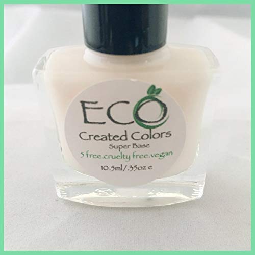 Natural & Eco-Friendly 5-Free Vegan Nail Polish Super Base - Perfect for Manicures, Pedicures & Nail Art