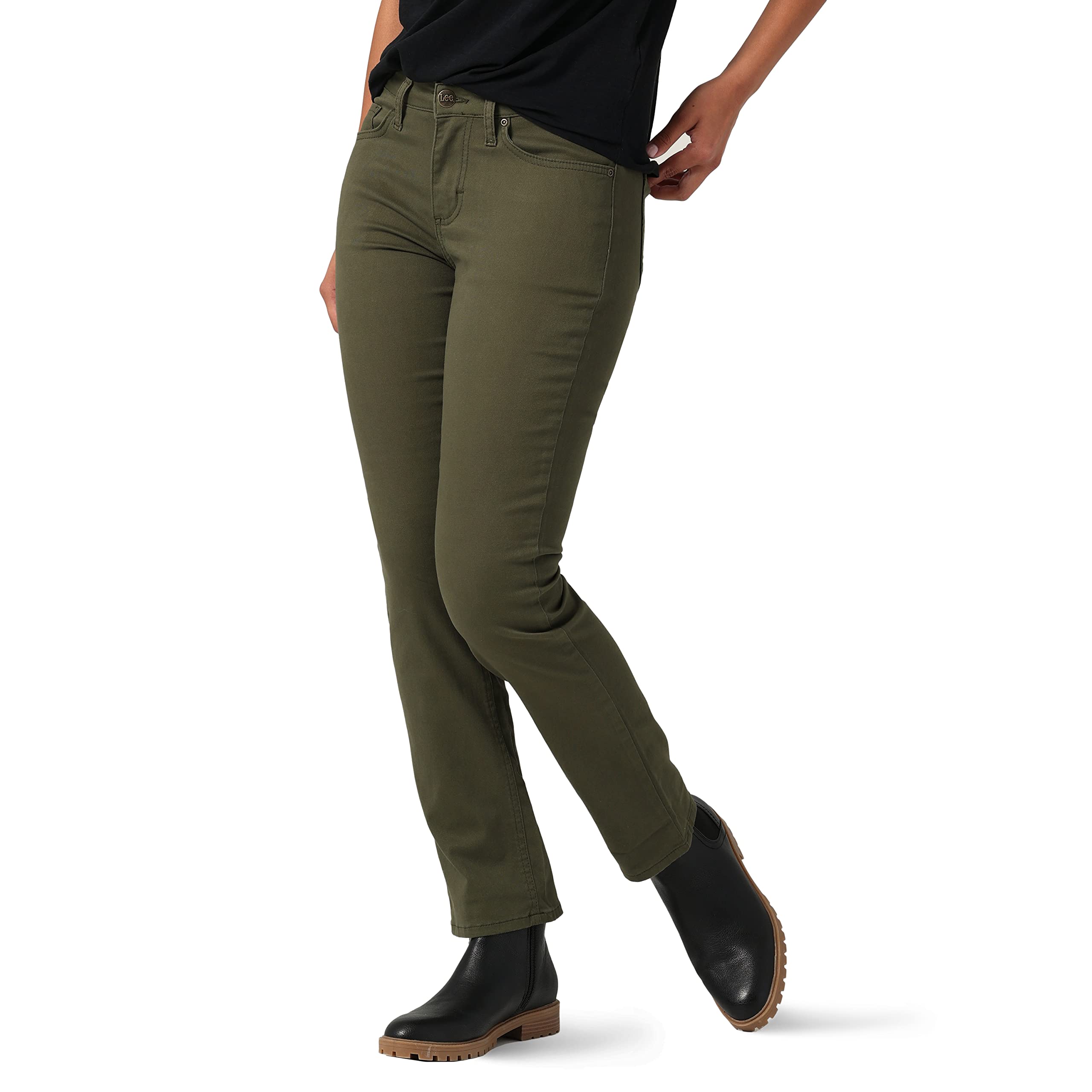 Lee Women's Regular Fit Straight Leg Jean - Classic Comfort for Everyday Wear | Perfect for Work, Casual Outings & Weekend Errands