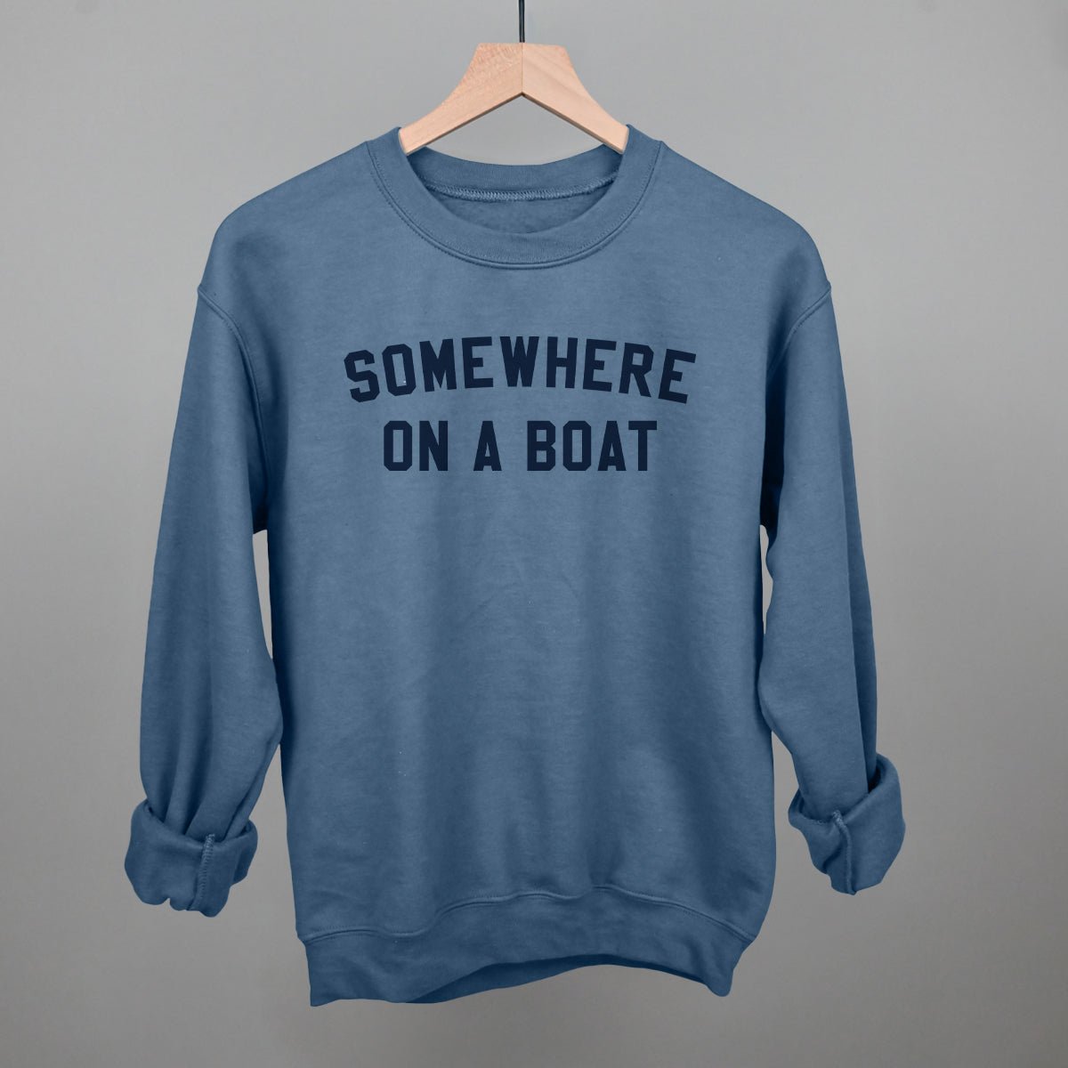 Somewhere On A Boat - Premium Nautical Decor for Home & Office - Perfect for Beach Houses, Boats, and Coastal-Themed Spaces